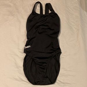 Speedo womens learn to swim pro LT super pro one piece swimsuit, black size 30